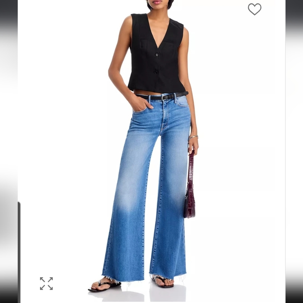 Wide Leg High-Rise Women Jeans in Light Blue